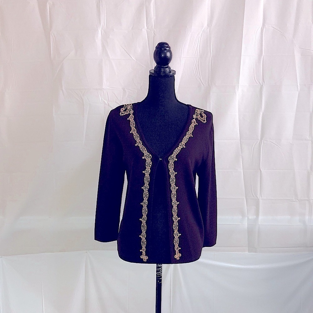 Finity Brown Cardigan Size Large